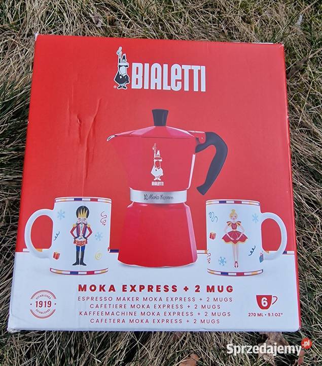 Nowy Zestaw Bialetti Moka Express 2 Kubki Otwock