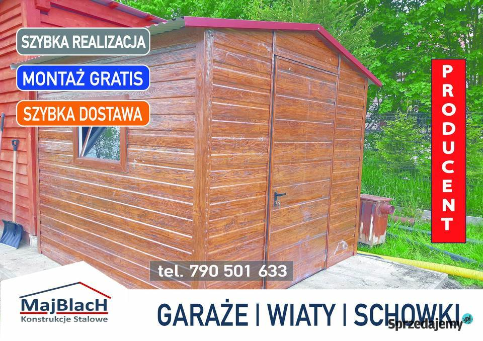 Garaż Blaszany Schowek na Narzędzia Wiatka Pozostałe Krosno sprzedam