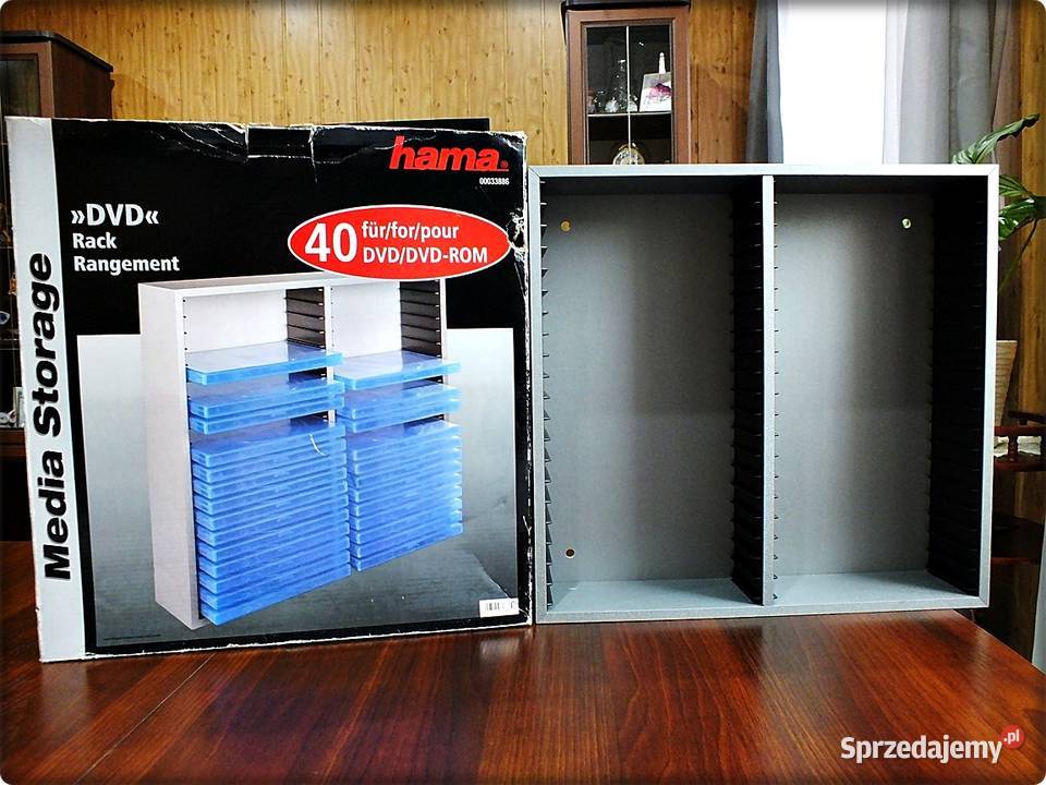 Półka ścienna HAMA na płyty DVD 40 Pojemnik Żary