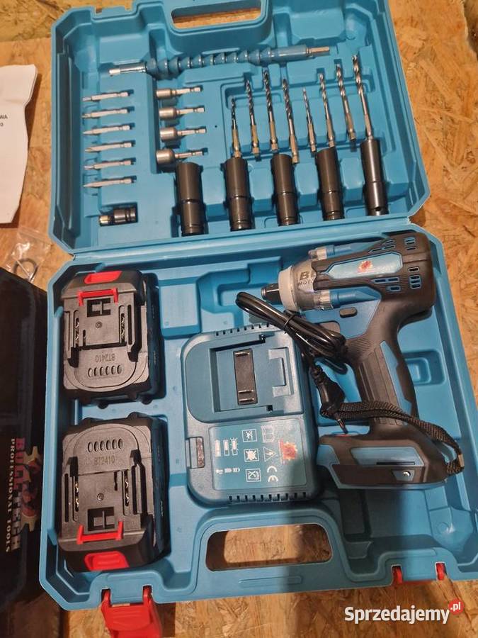 KLUCZ UDAROWY AKUMULATOROWY DO KÓŁ ZESTAW 2x AKU Pozostałe Głogowa