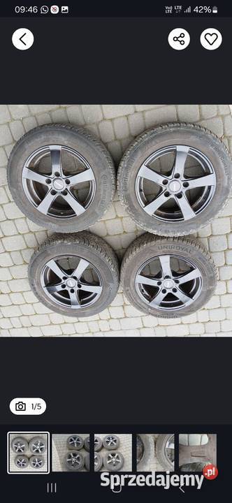 Opel 5x110 15 alufelgi Dezent śląskie Wodzisław Śląski