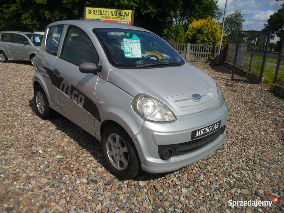 Microcar Mgo zarejestrowany na kat L6e prawo wielkopolskie Strzałkowo sprzedam