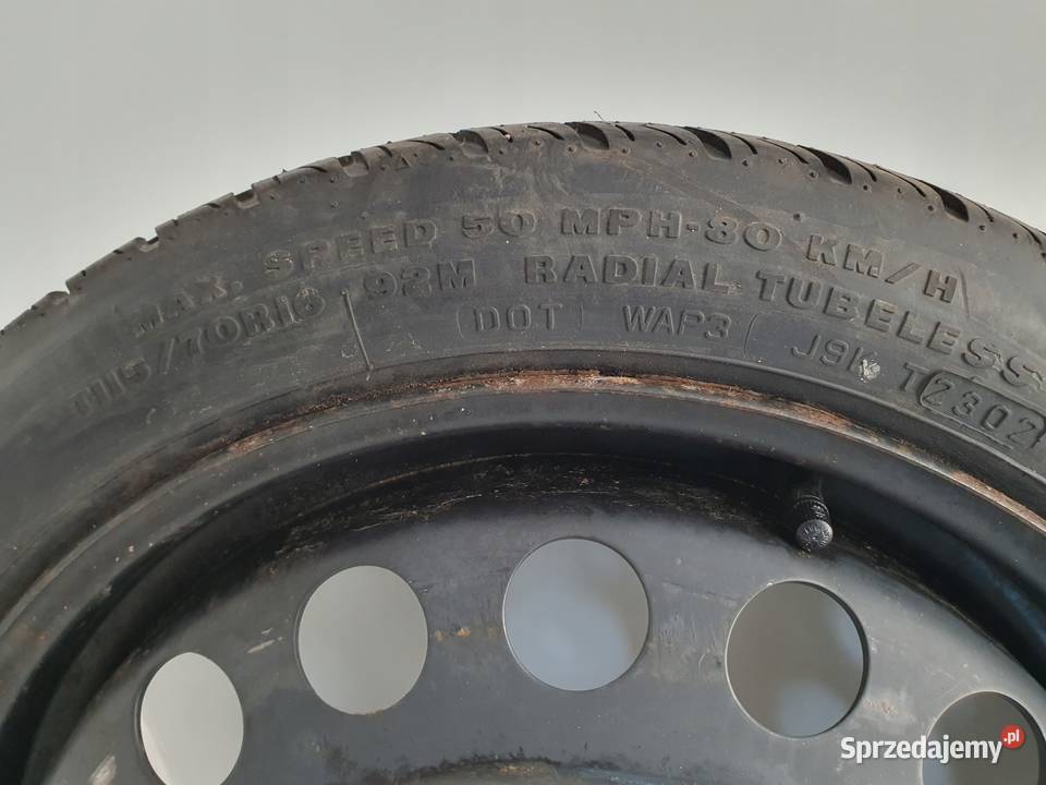 KOŁO DOJAZDOWE dojazdówka 11570 R16 2160115 Chełm