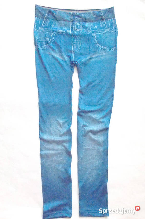 legginsy rozmiar L niebieskie legginsy damskie Gdańsk sprzedam
