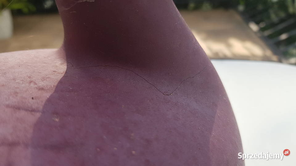 Ceramiczna kaczka odcienie fioletowego Myszków sprzedam