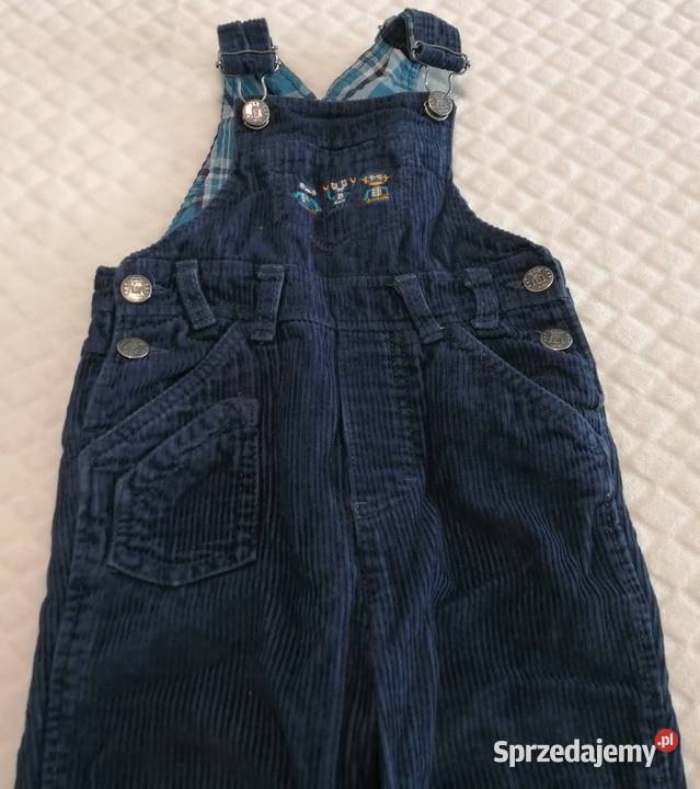 Spodnie ogrodniczki sztruksowe 92 Papagino Czeladź