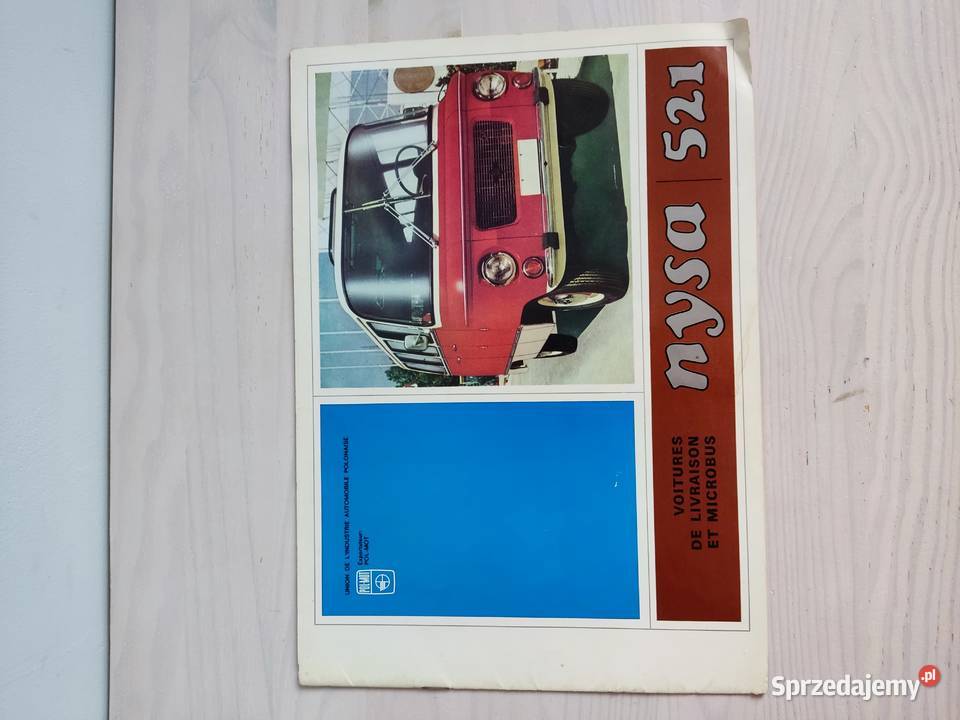 Prospekt broszura samochodowa Nysa 521 z 1969