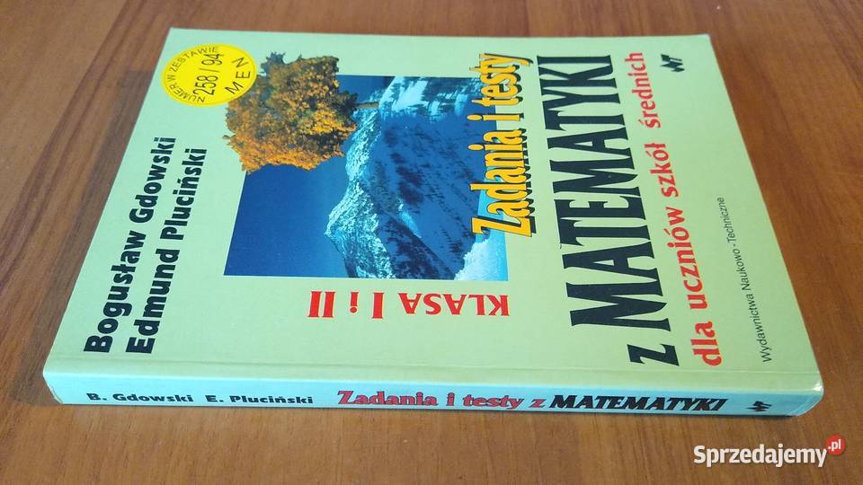 Zadania i testy z matematyki uczniów szkół Podręczniki Gdańsk