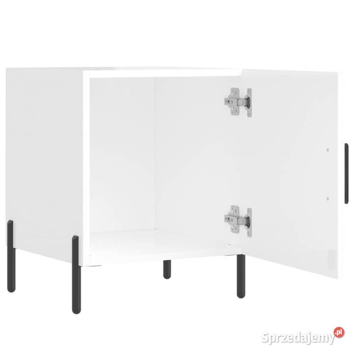 Szafki nocne 2 białe z połyskiem 40x40x50 Warszawa