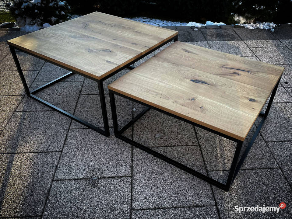 Stolik kawowy Double 2w1 coffe table stół dębowy Wieliczka