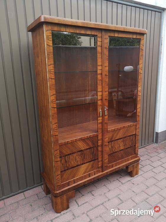 Witryna Biblioteka ARTDECO OrzechDąb Zgrabna