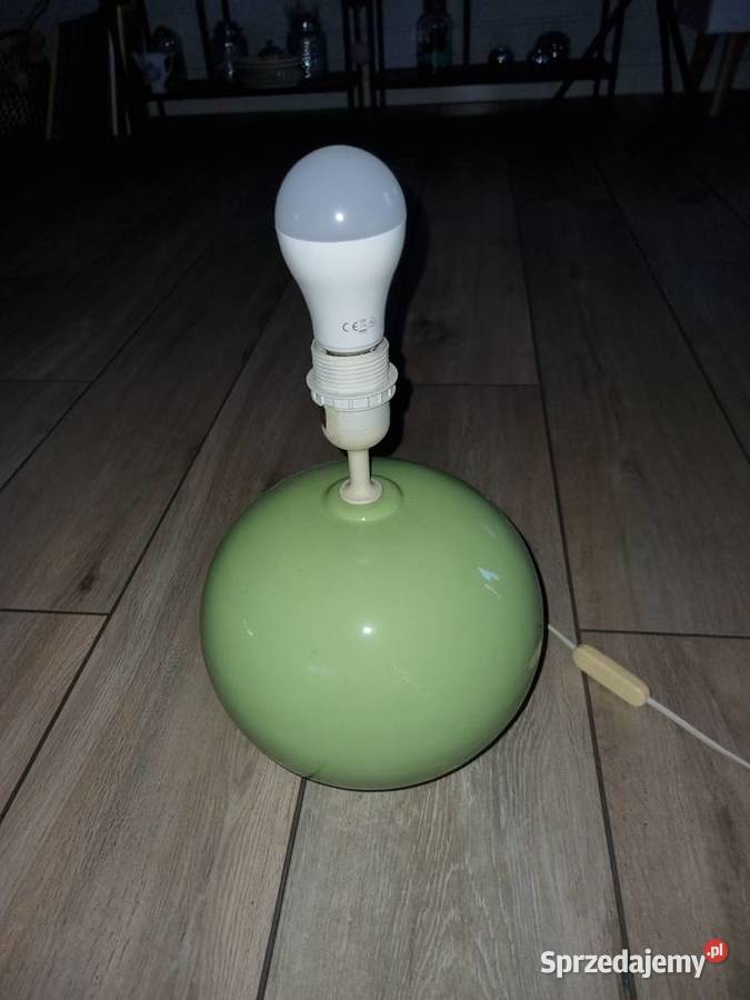 Lampa stołowa beż abażura