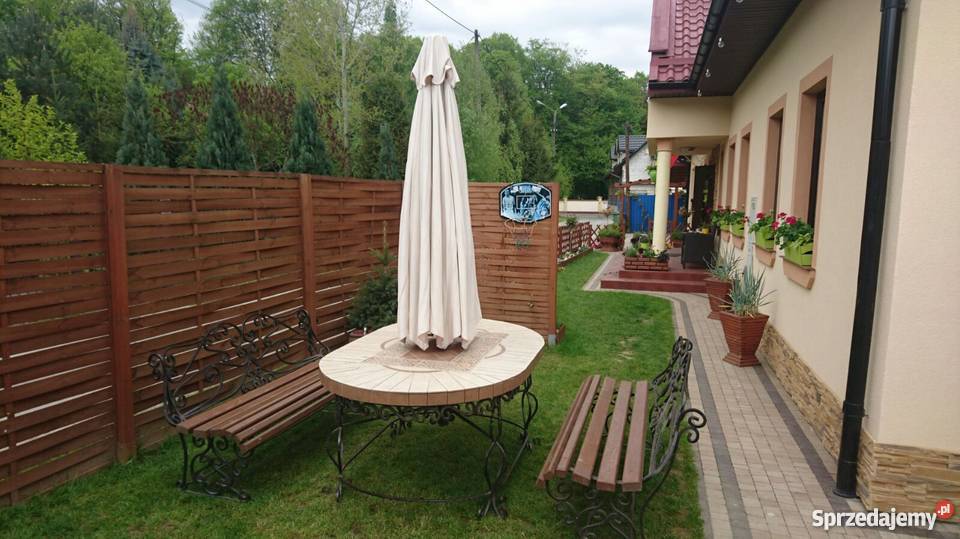 Solidny komplet wypoczynkowy ogrodowy Stół2 podkarpackie Tyczyn
