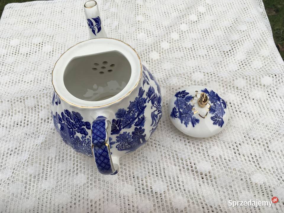 Czajnik Sadler Blue Willow Vintage Anglia Kraków