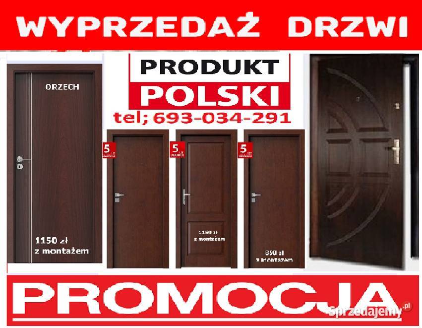 Drzwi zewnętrzne antywłamaniowe drewniane i mazowieckie Nowe Miasto nad Pilicą