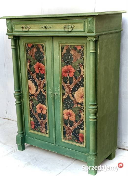 Komoda bieliźniarka vintage zielona shabby chic Przeworsk sprzedam