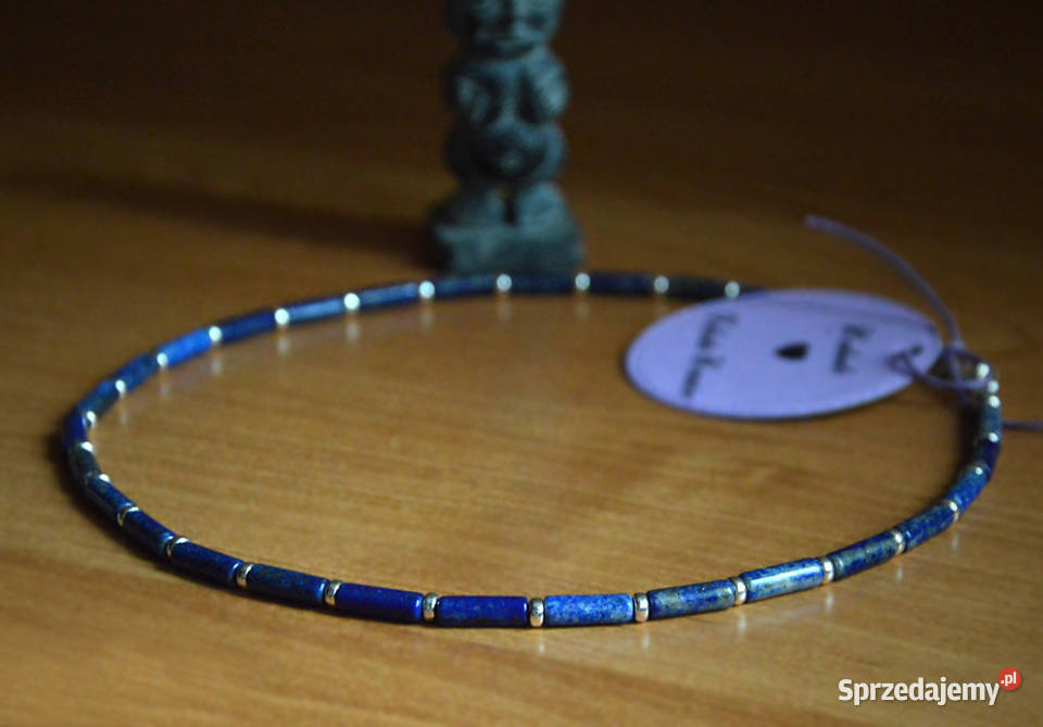 Lapis lazuli naturalny Naszyjnik męski kujawsko-pomorskie Bydgoszcz
