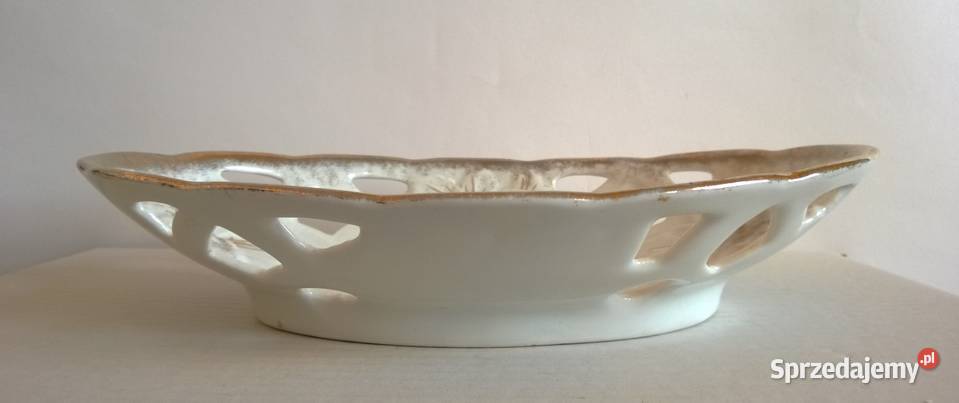Patera Ażurowa Porcelana Śląsk Silesia Parowa Radom