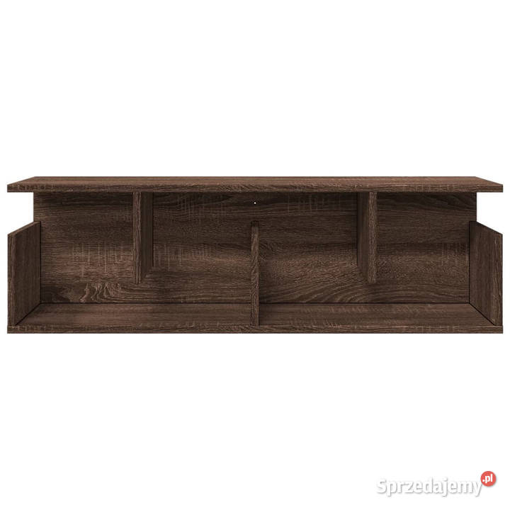 Półka ścienna 100x20x30 brązowy dąb WM854847 Półki