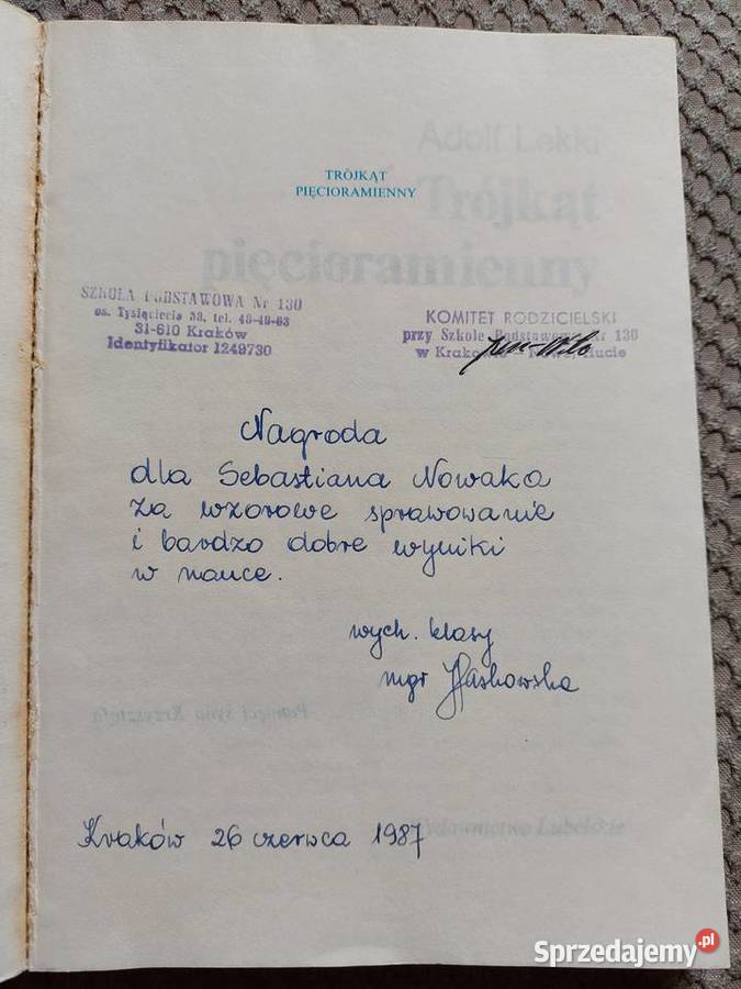 Trójkąt pięcioramienny Adolf Lekki