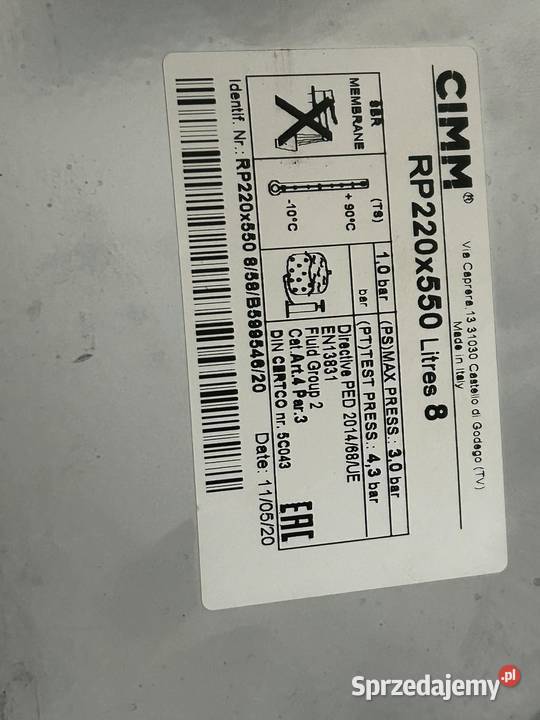 NACZYNIE 8L kotła Ferroli BLUEHELIX 25K50