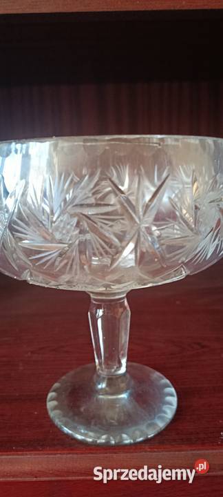 Patera na słodycze piękny kryształ wys 20 fi 18 dolnośląskie Wrocław