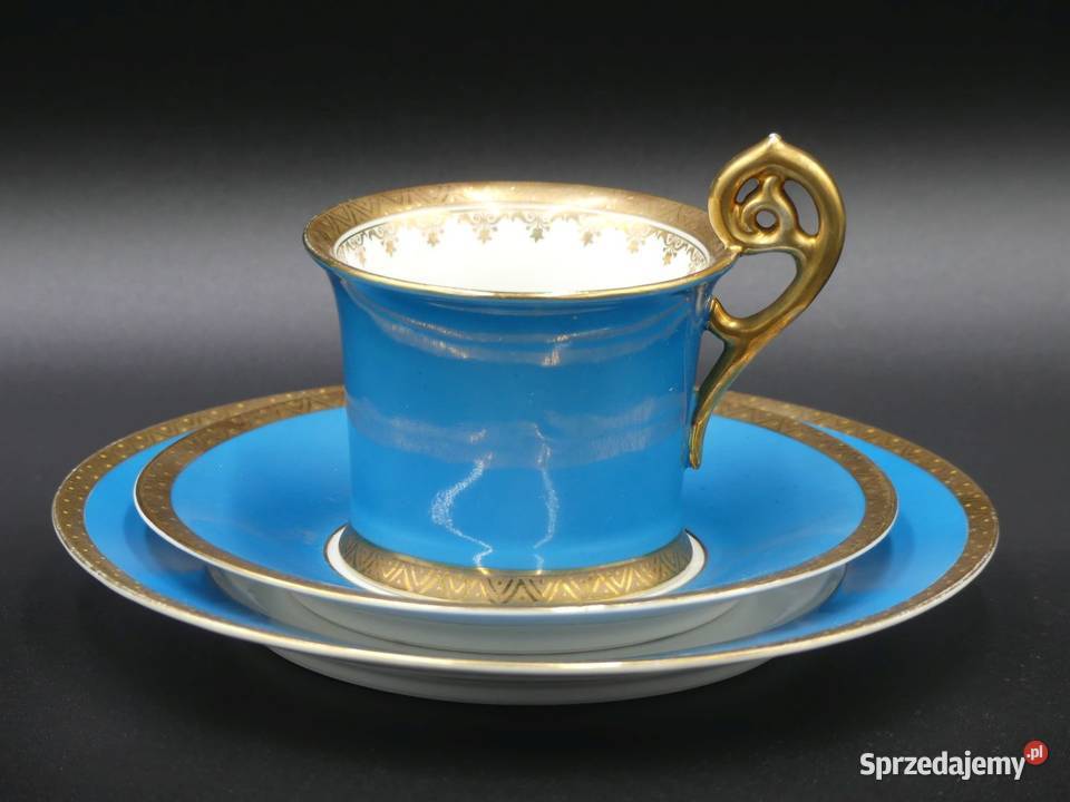 Zjawiskowe trio Miśnia Meissen Carl Teichert Poznań sprzedam