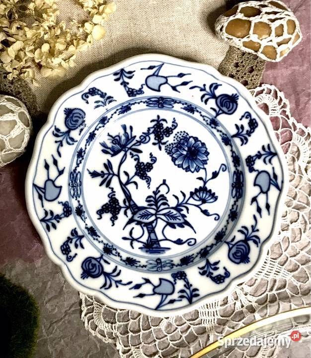 Miśnia Meissen wzór cebulowy talerzyk na Porcelana i szkło Myszków