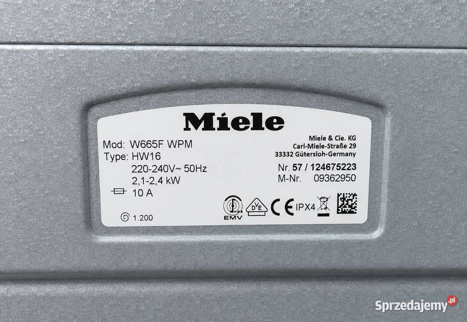 Pralka Miele Warszawa sprzedam