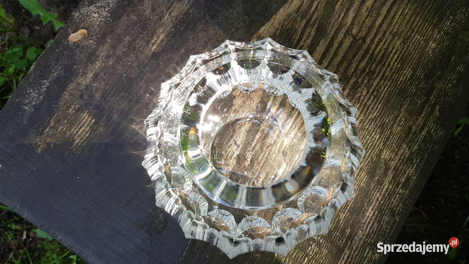 Kryształowy wazon kula Antyki, Sztuka, Kolekcje śląskie Myszków