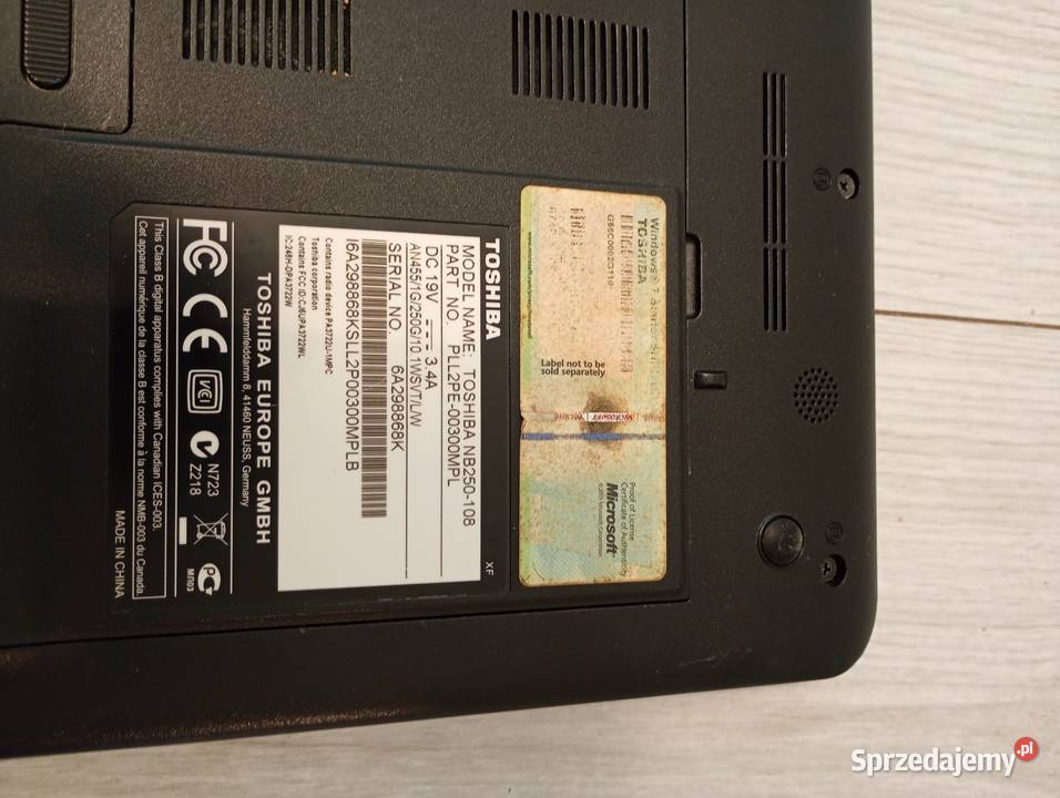 Laptop Toshiba 10 Toshiba sprzedam