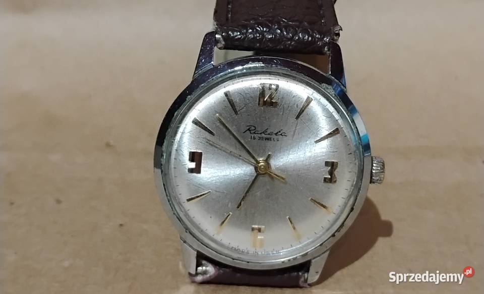 Zegarek Męski Raketa 16 JEWELS garniturowa lata Opole