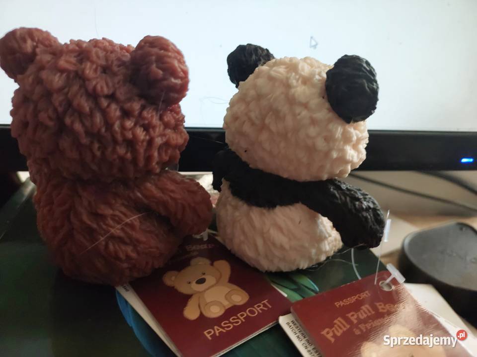 Miś gniotek Nowy Panda i brązowy 2 Wrocław sprzedam