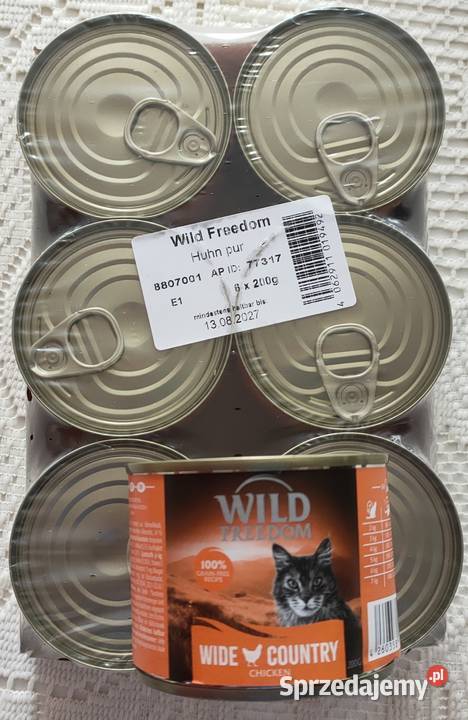 Karma mokra Wild Freedom kurczak 12x200g Zwierzęta dolnośląskie Wrocław sprzedam