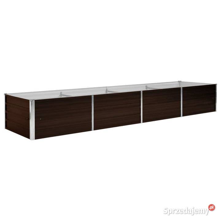 vidaXL Podwyższona donica brązowa 320x80x45