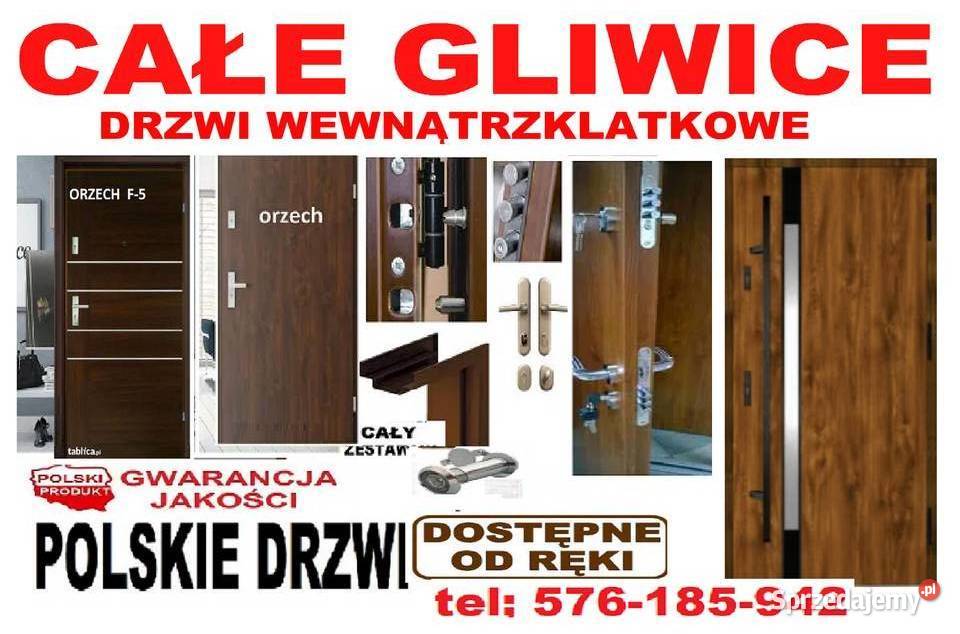 Drzwi zewnętrzne wejściowe z montażem do Budowa Gliwice