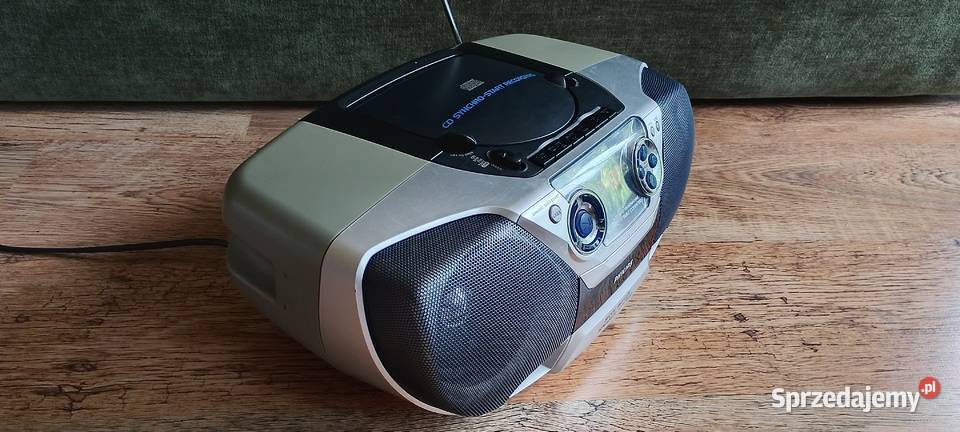 Boombox PHILIPS AZ1310 Kultowe Radio CD Kaseta Audio Wąbrzeźno
