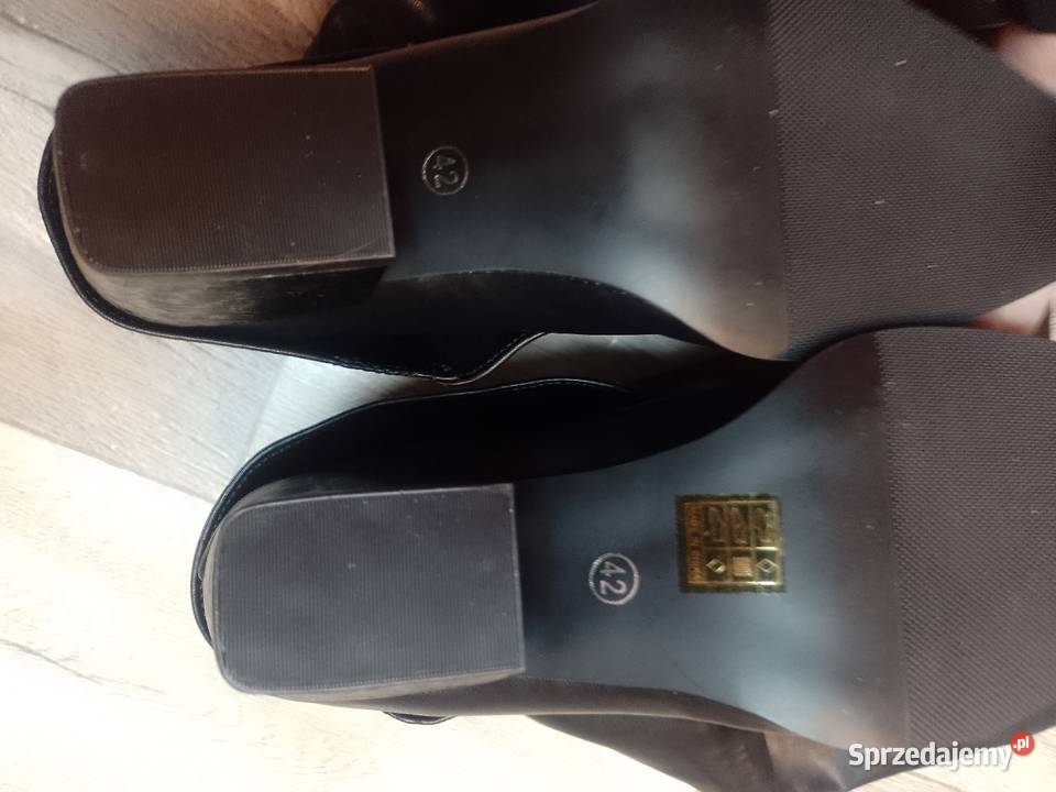 4142 Czarne Mega wygodne kozaki kowbojki Kozaki Kraków sprzedam