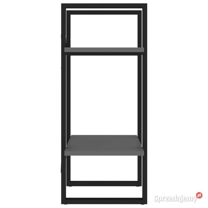 2poziomowy regał na książki szary 40x30x70 mazowieckie Warszawa