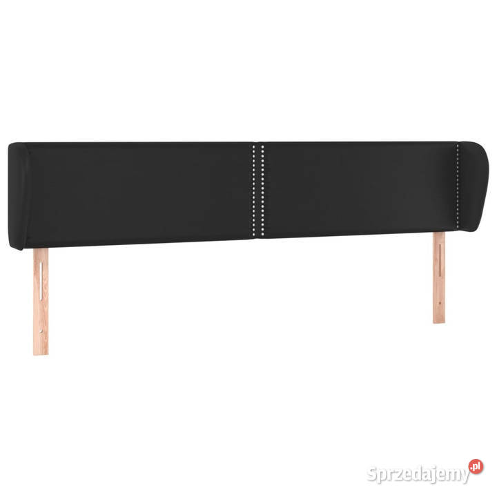 Zagłówek uszak czarny 163x23x7888 sztuczna skóra Warszawa