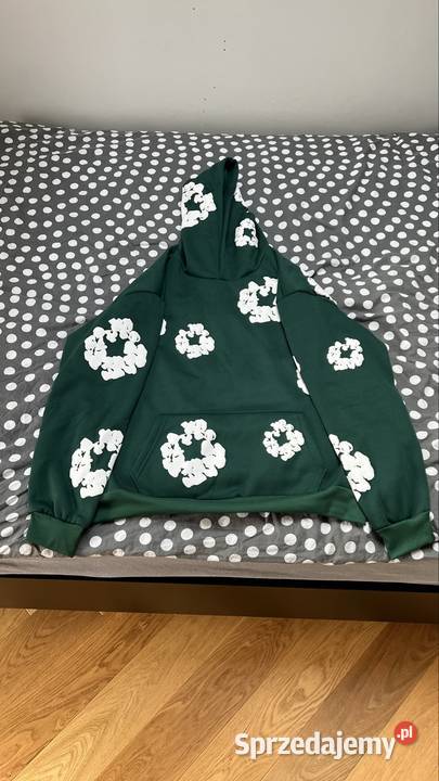 Green hoodie denim tears Olkusz sprzedam