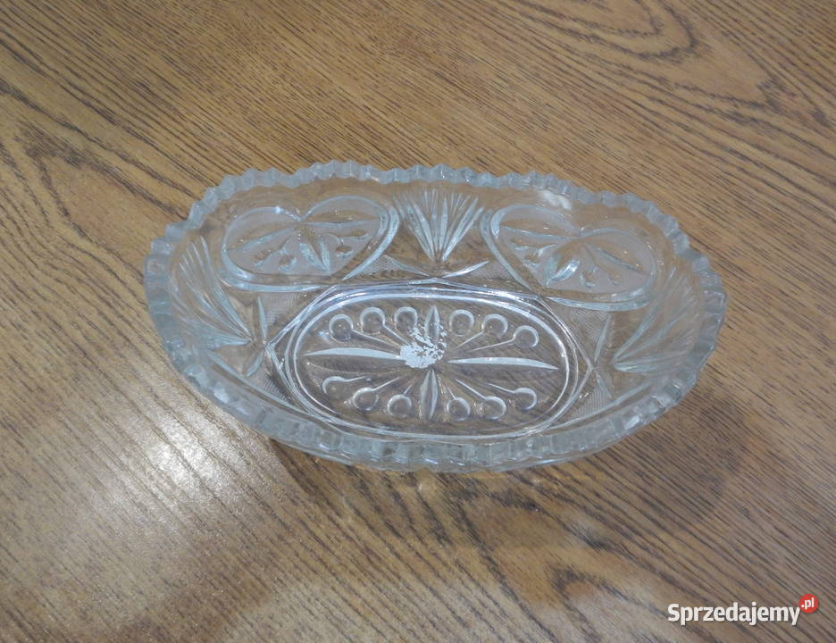 Mała kryształowa misa owocarka salaterka Leżajsk