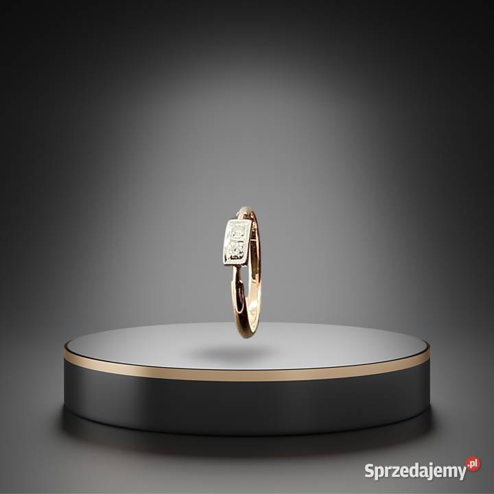 Pierścionek Złoty 14K Diament Warszawa