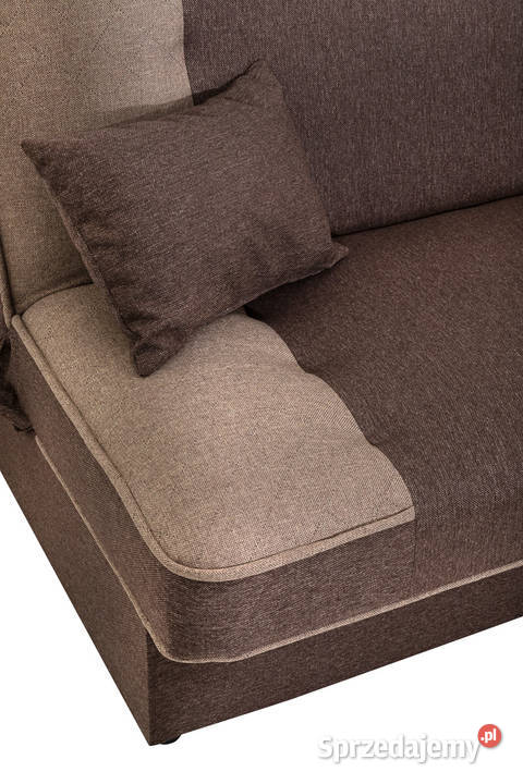 Wersalka Tapicerowana Brązowa bez Boków FINKA