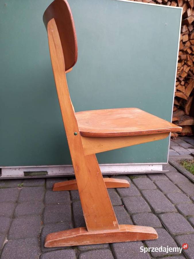 Krzesło szkolne Casala Niemcy lata 60 vintage Rawicz sprzedam