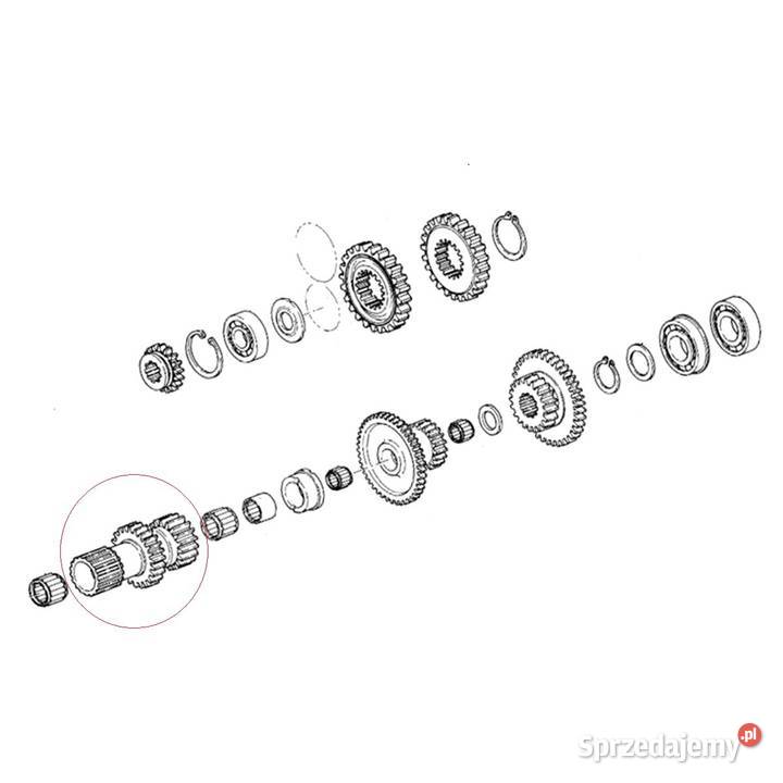 Wałek 16T21T25T Iseki TE3210 TU1700 TU1900 Rolnictwo