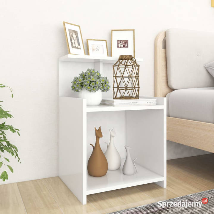 Szafka nocna biała 40x35x60 materiał Warszawa