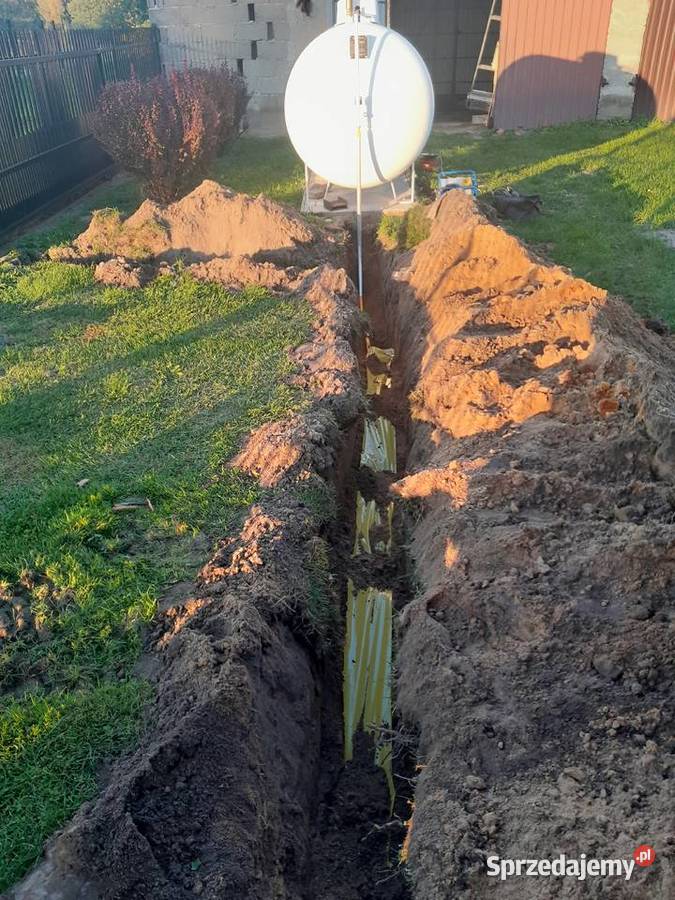 Usługi Minikoparka przylacze wody kanalizacji