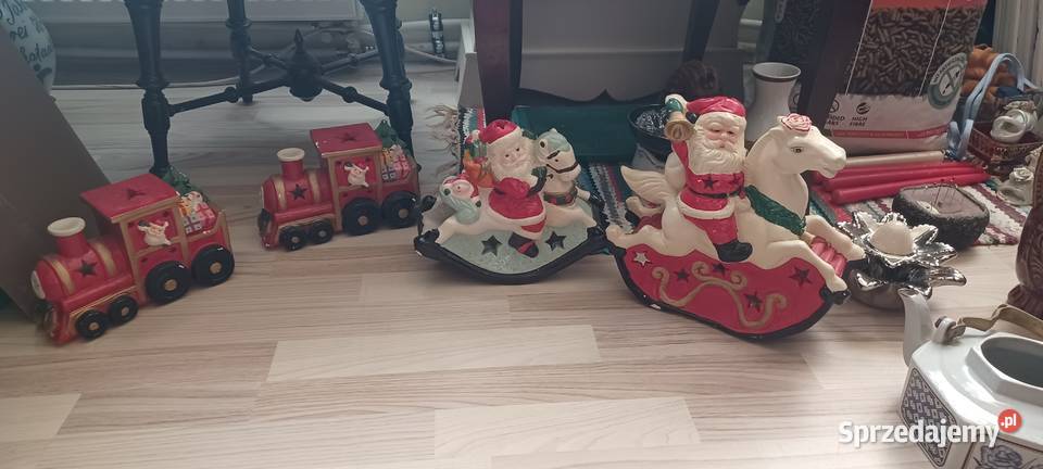 na Boże Narodzenie vintage Bavaria świeczniki czerwony Poznań