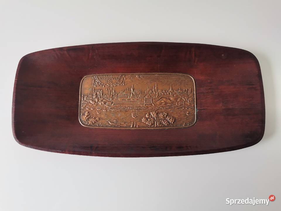 Stara wisząca patera Warszawa design PRL 1960 Katowice